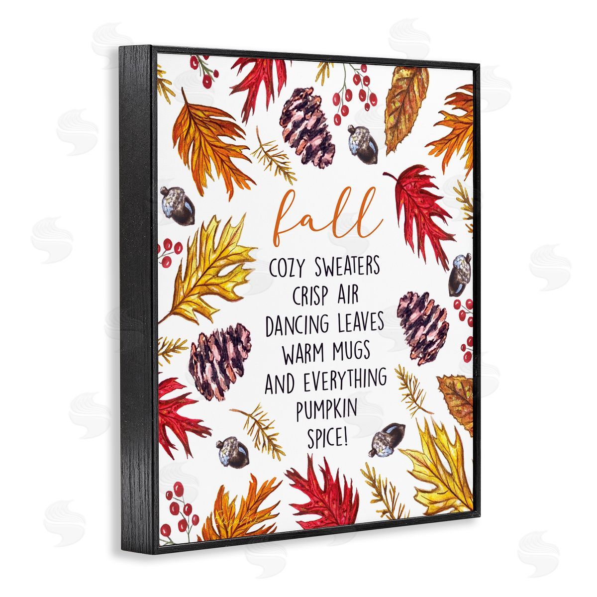 Elizabeth Tyndall List of Fall Favorites Autumn Forest Foliage Wreath