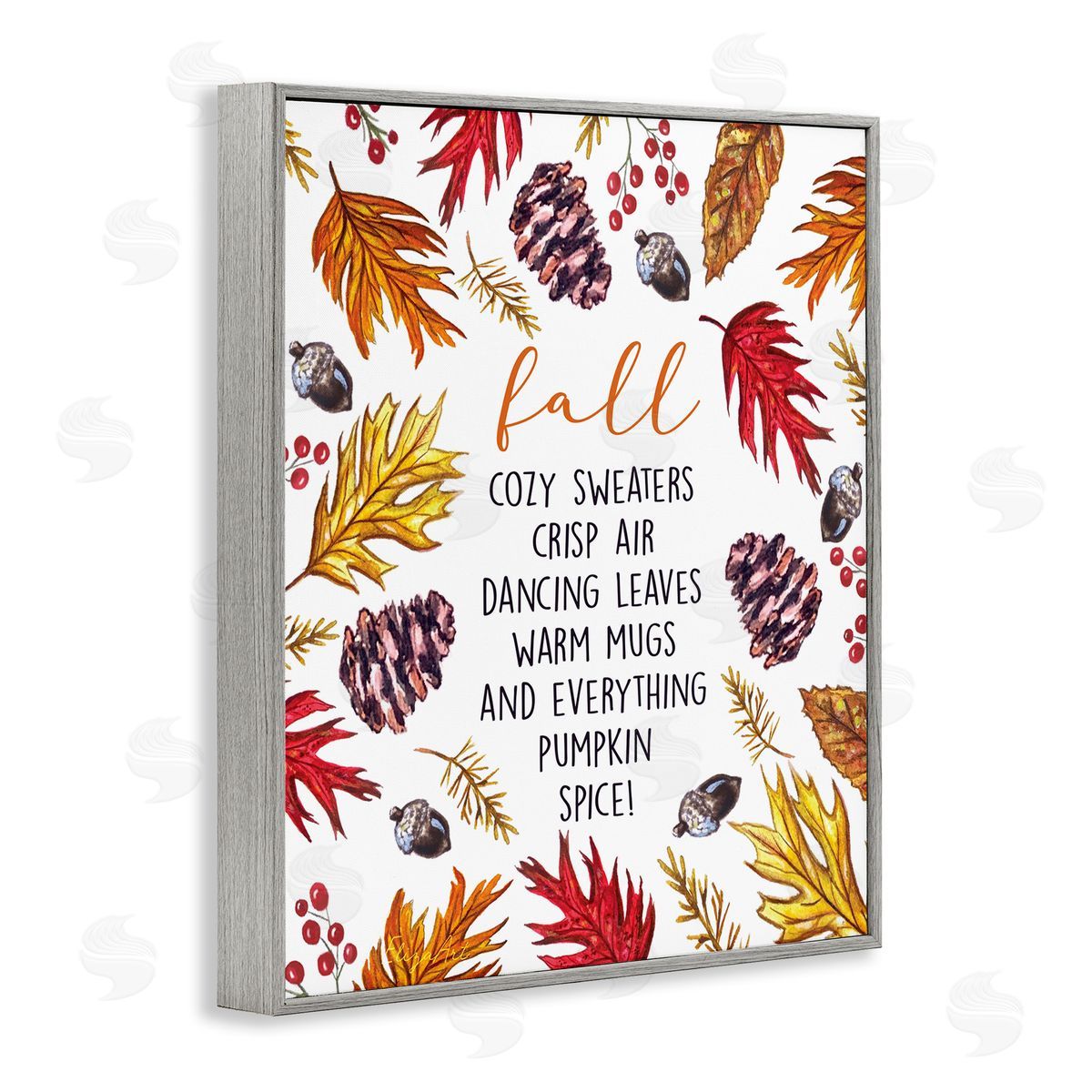 Elizabeth Tyndall List of Fall Favorites Autumn Forest Foliage Wreath