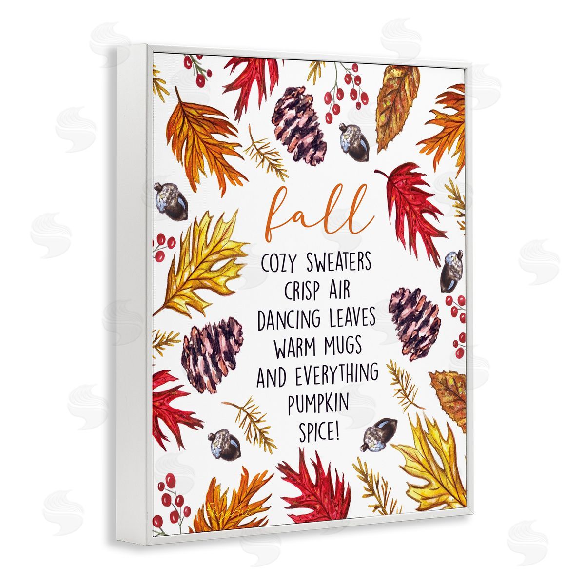 Elizabeth Tyndall List of Fall Favorites Autumn Forest Foliage Wreath