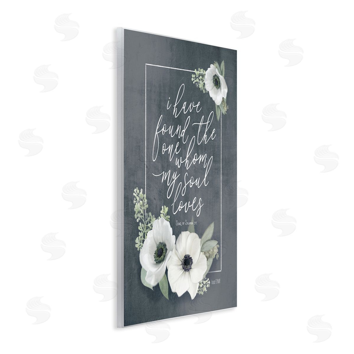 House Fenway Whom My Soul Loves 3:4 Rustic White Poppy Florals