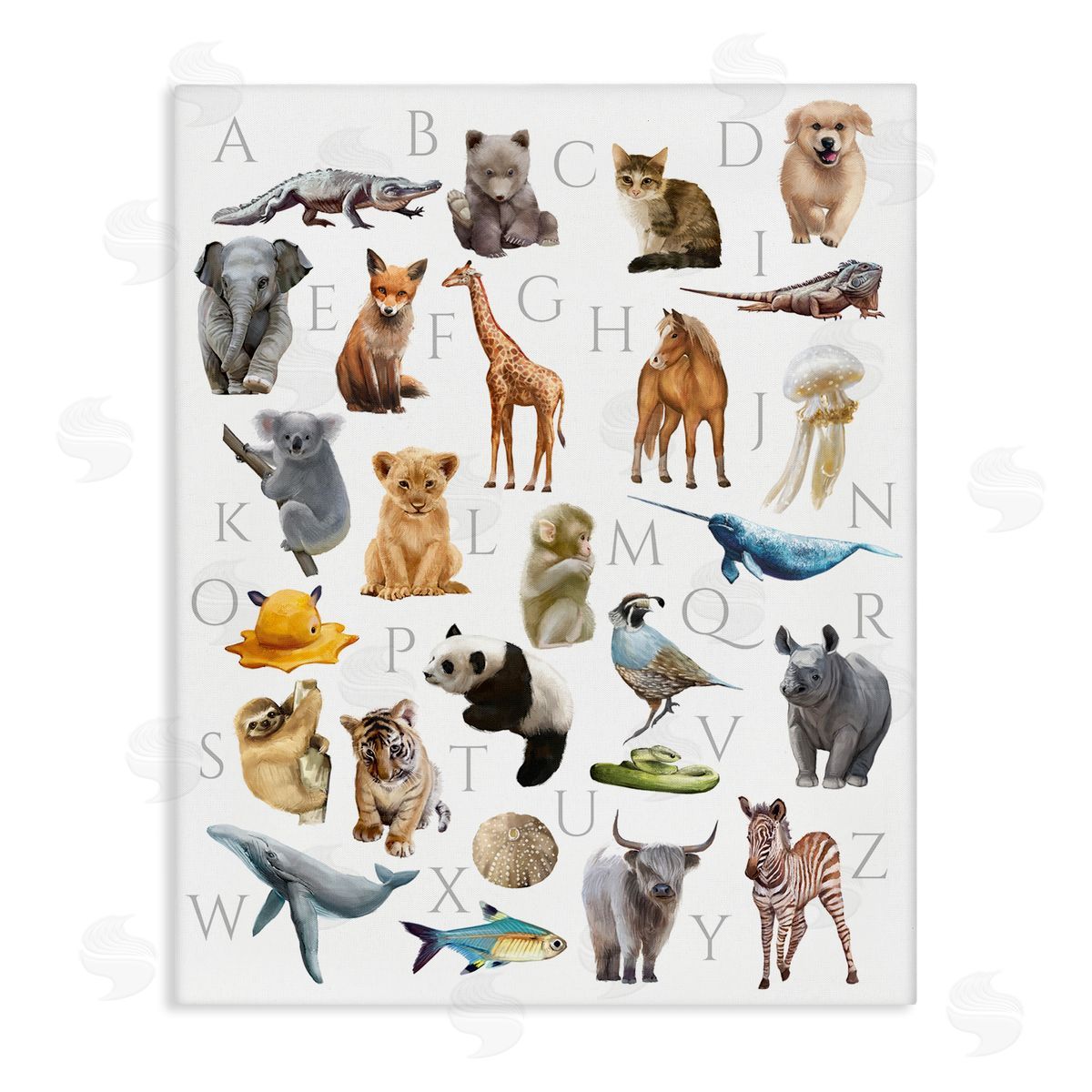 Ziwei Li Traditional ABC Alphabet Animals of the World