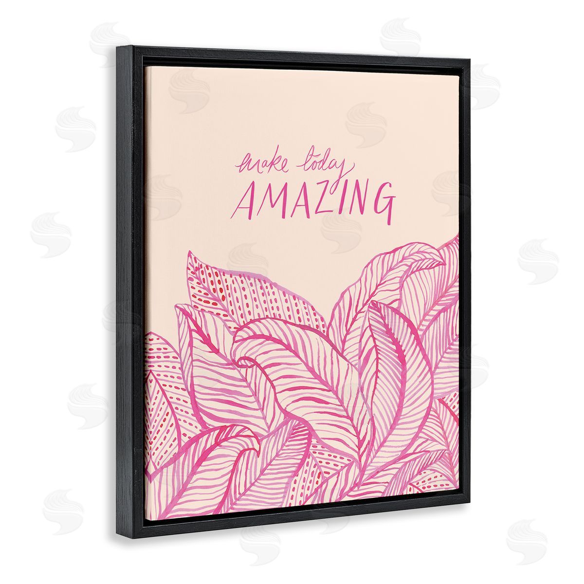 Heather McLaughlin Make Today Amazing Sentiment Pink Fern Leaves