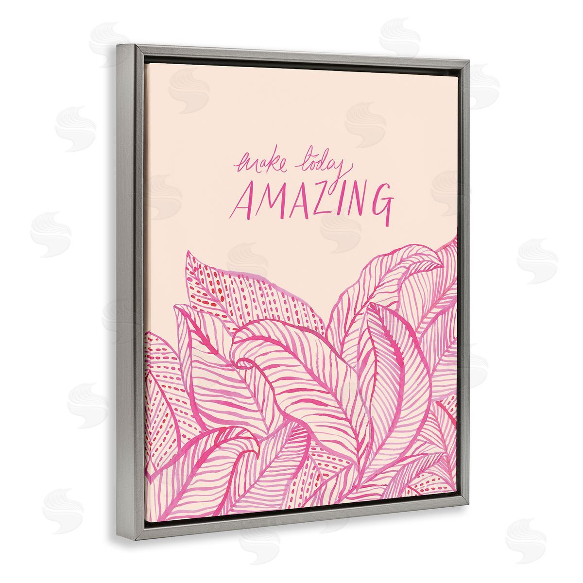 Heather McLaughlin Make Today Amazing Sentiment Pink Fern Leaves