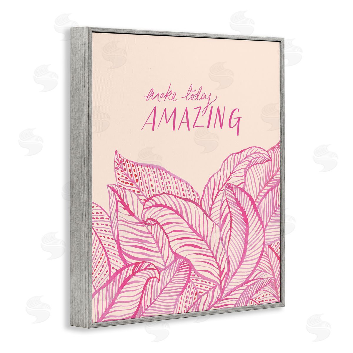 Heather McLaughlin Make Today Amazing Sentiment Pink Fern Leaves