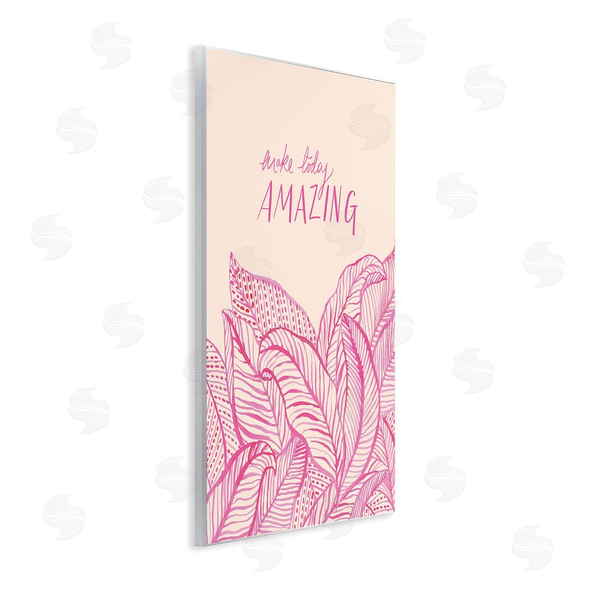 Heather McLaughlin Make Today Amazing Sentiment Pink Fern Leaves