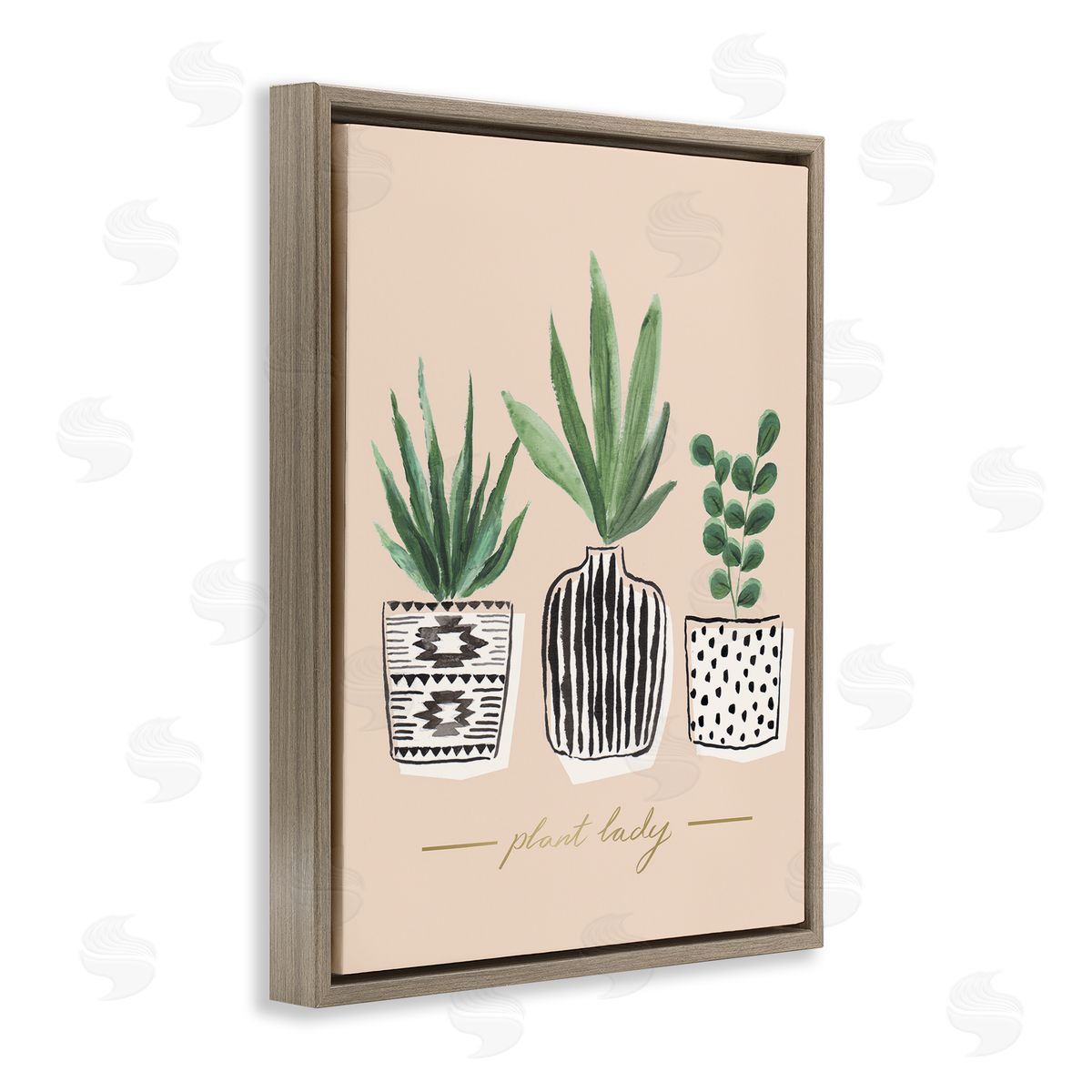 Heather McLaughlin Green Fern Trio Chic Patterns Plant Lady Sentiment