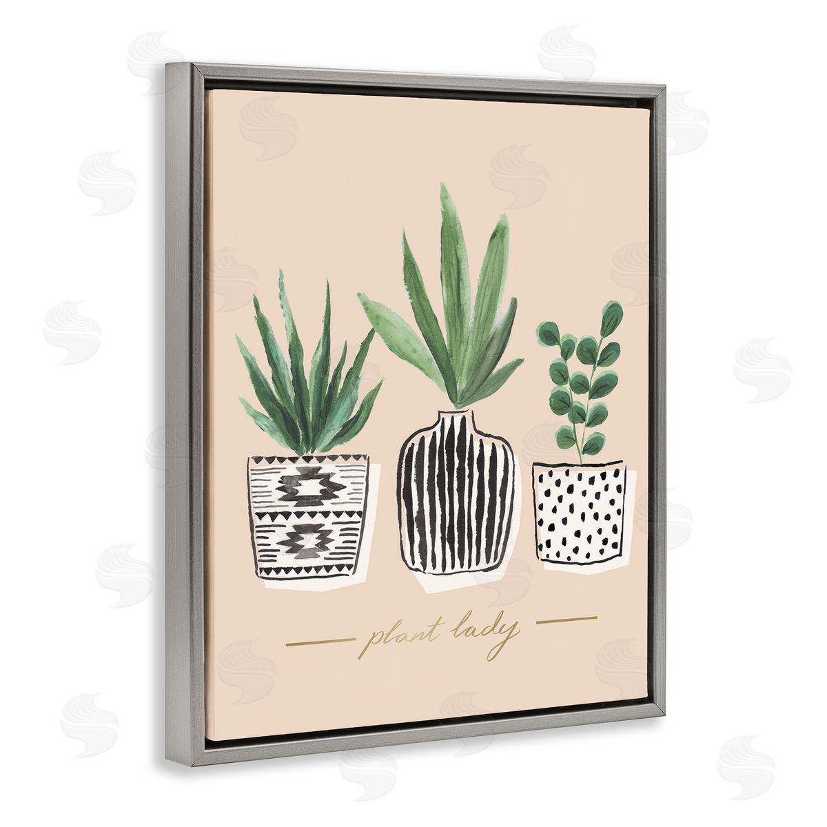 Heather McLaughlin Green Fern Trio Chic Patterns Plant Lady Sentiment