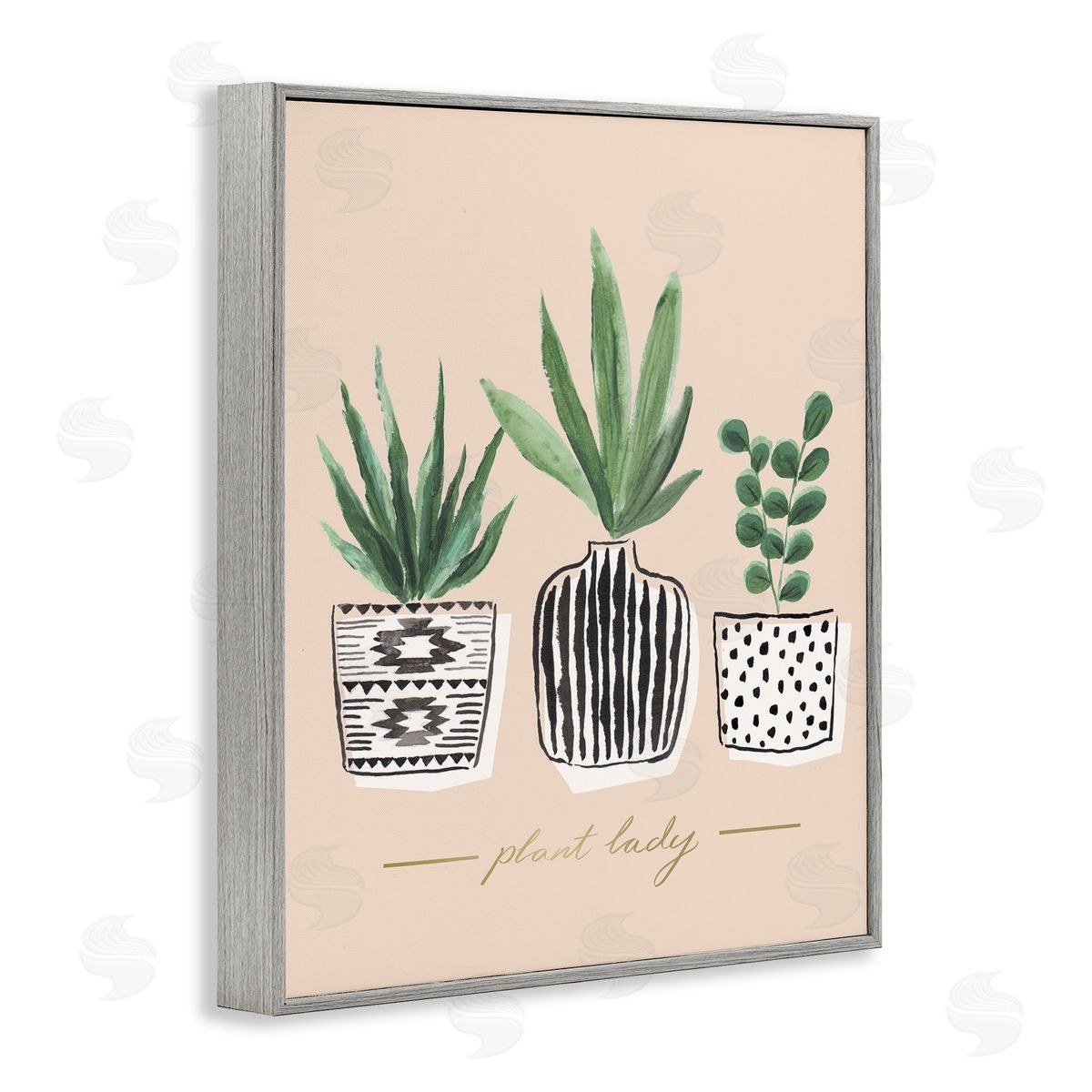 Heather McLaughlin Green Fern Trio Chic Patterns Plant Lady Sentiment