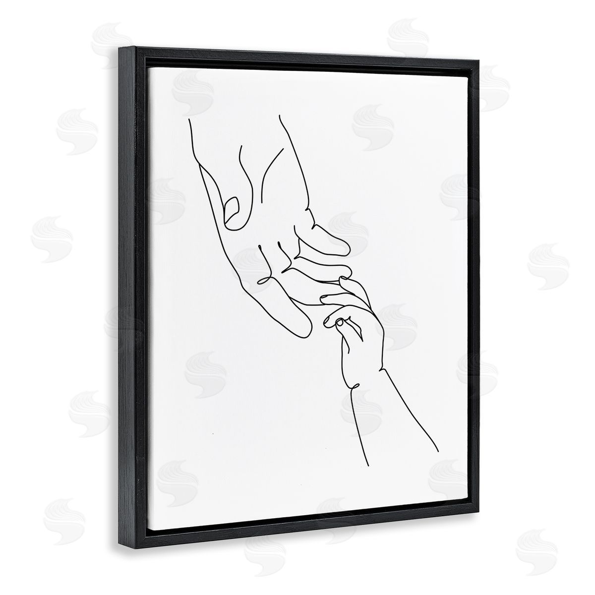 JJ Design House LLC Baby Hands Reaching Minimal Line Drawing