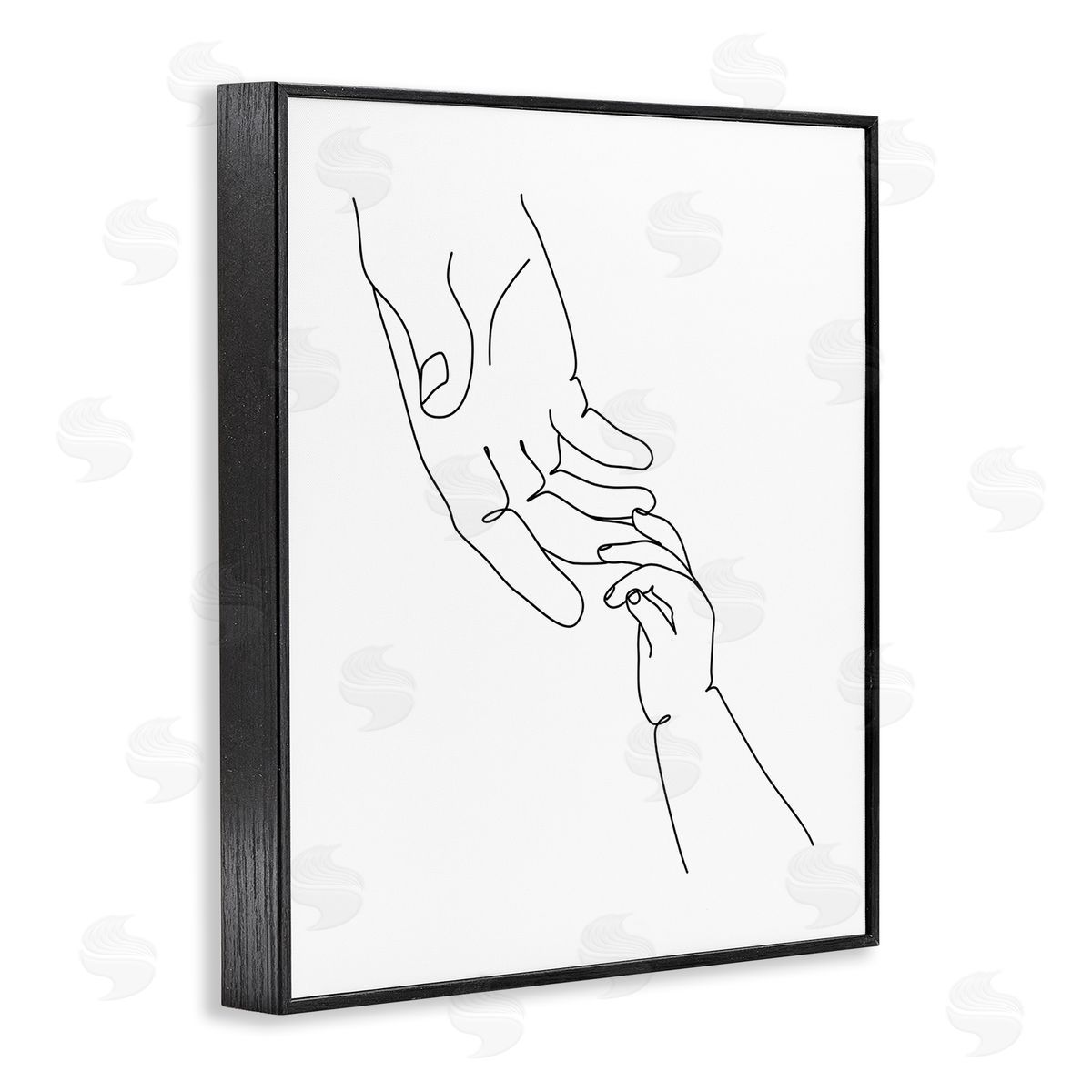 JJ Design House LLC Baby Hands Reaching Minimal Line Drawing