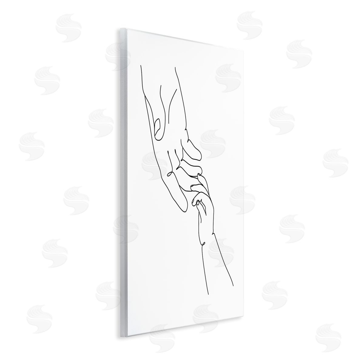 JJ Design House LLC Baby Hands Reaching Minimal Line Drawing