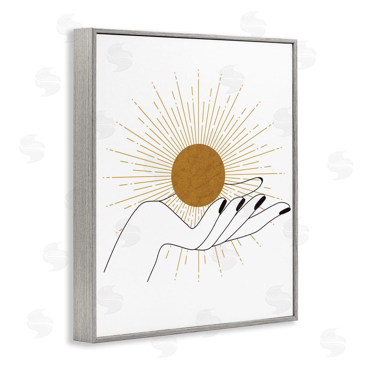 JJ Design House LLC Hand Holding Deco Inspired Sun with Rays