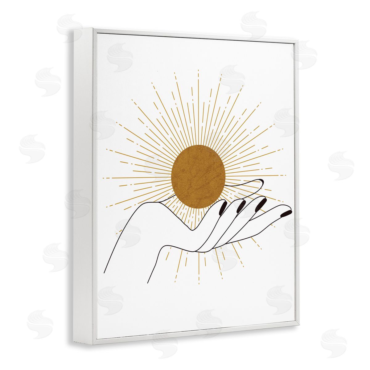 JJ Design House LLC Hand Holding Deco Inspired Sun with Rays