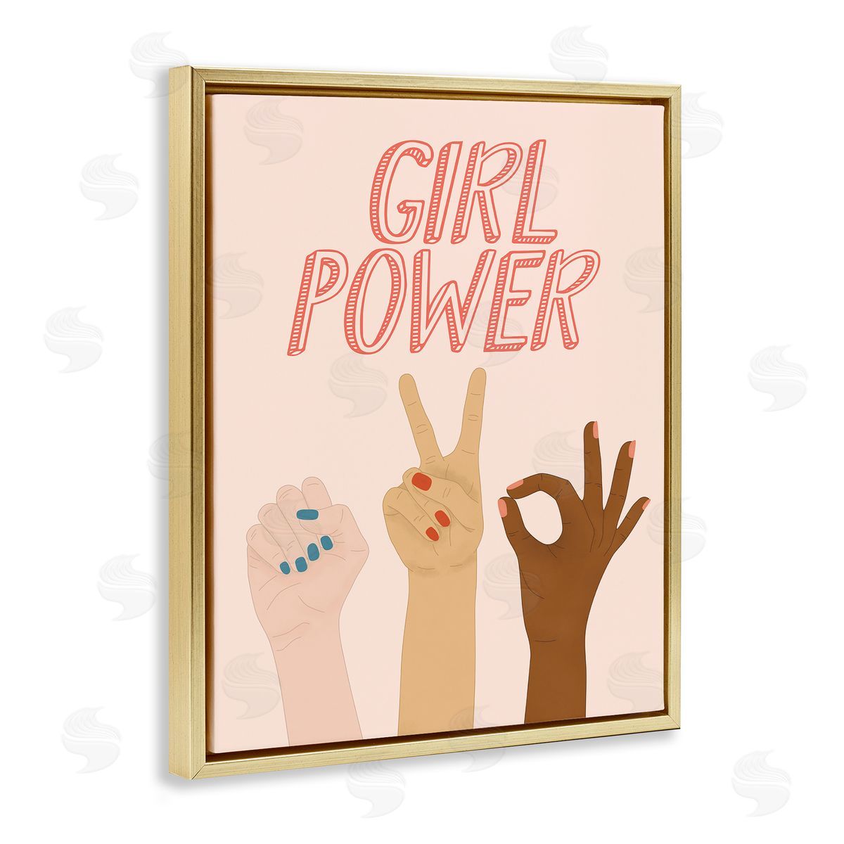 JJ Design House LLC Girl Power Pop Phrase Various Hand Signs