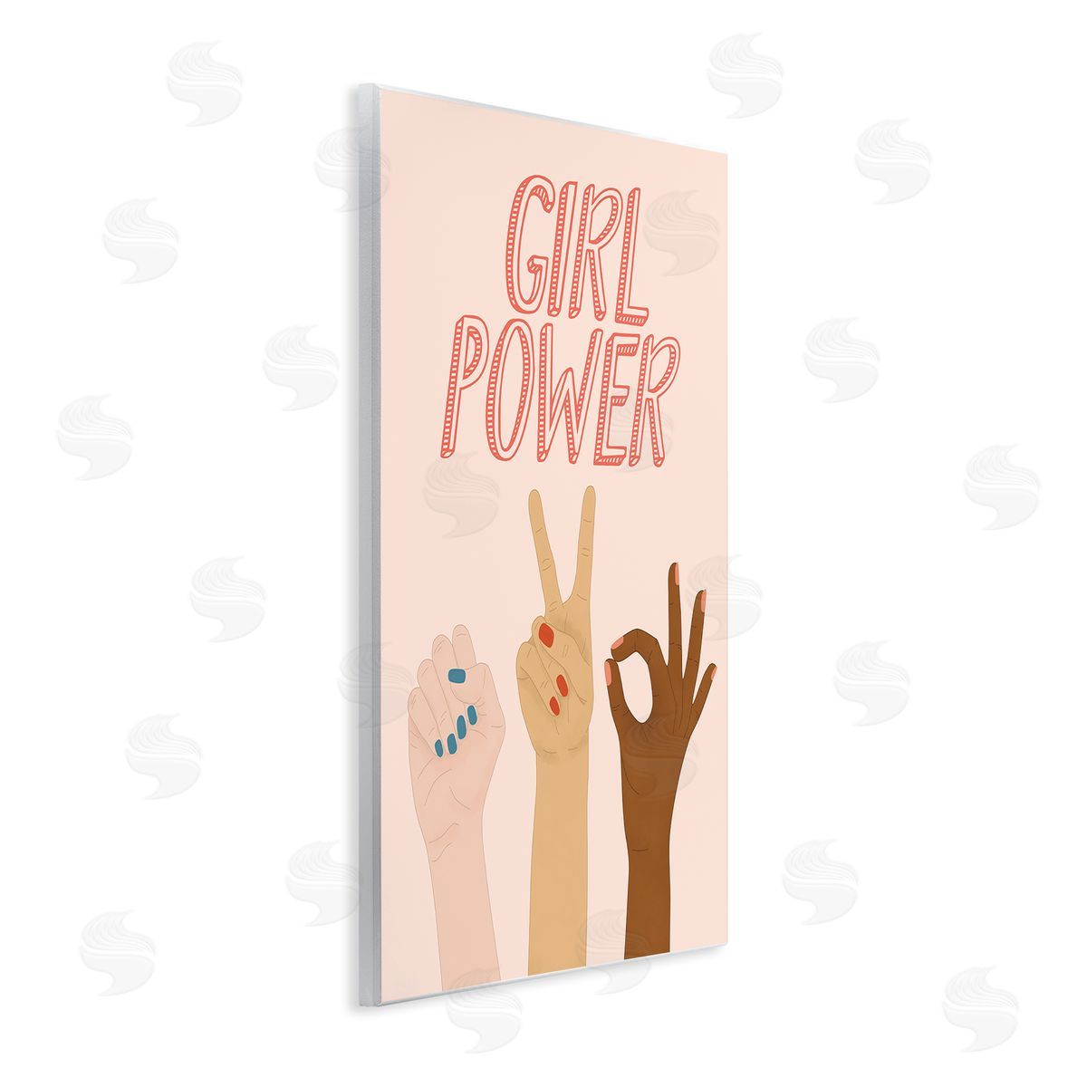 JJ Design House LLC Girl Power Pop Phrase Various Hand Signs