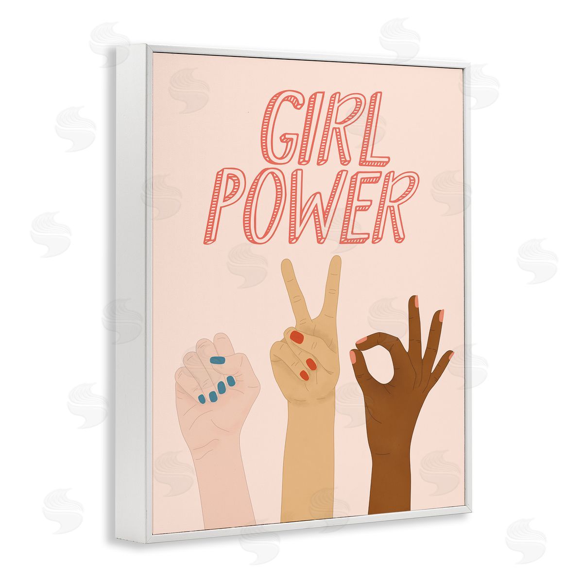 JJ Design House LLC Girl Power Pop Phrase Various Hand Signs