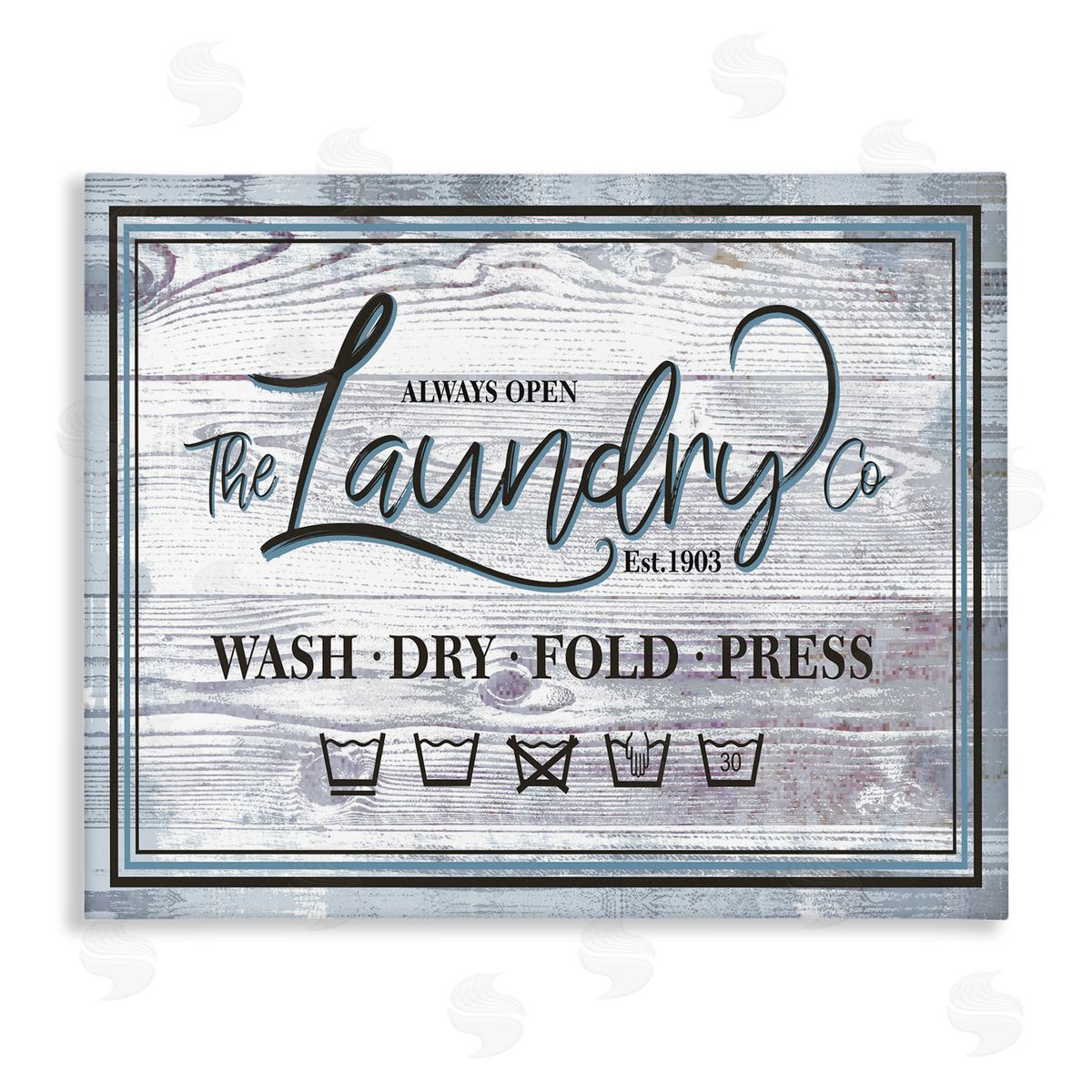 Jennifer Ellory The Laundry Co Sign Wash Fold Press Icons