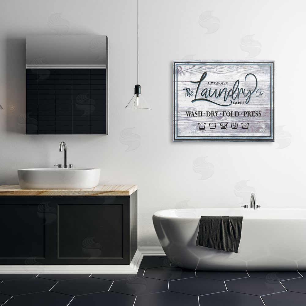Jennifer Ellory The Laundry Co Sign Wash Fold Press Icons