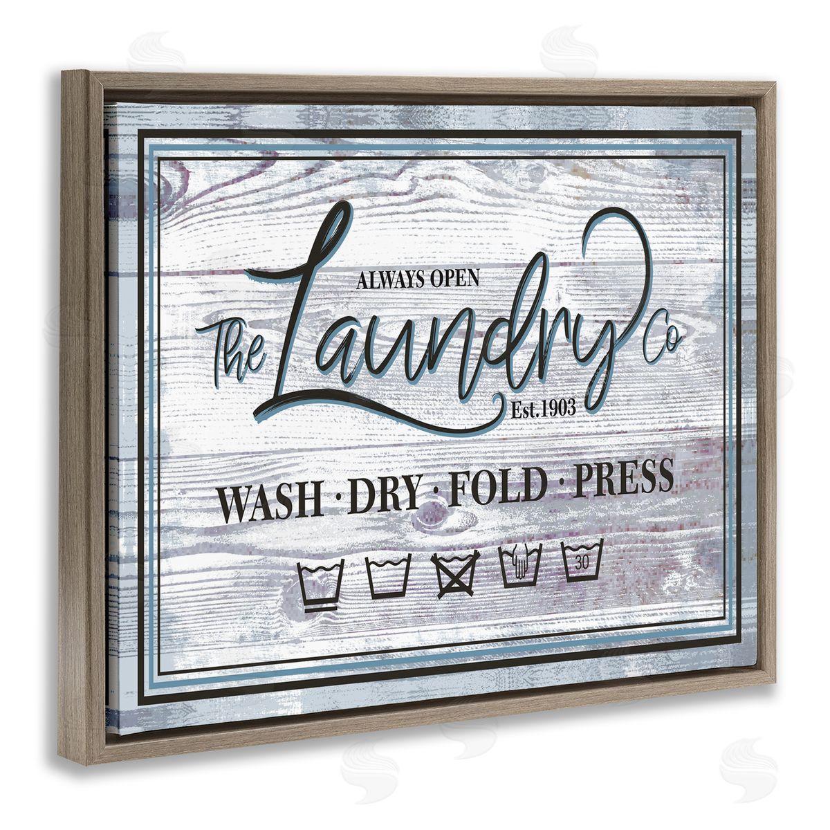 Jennifer Ellory The Laundry Co Sign Wash Fold Press Icons