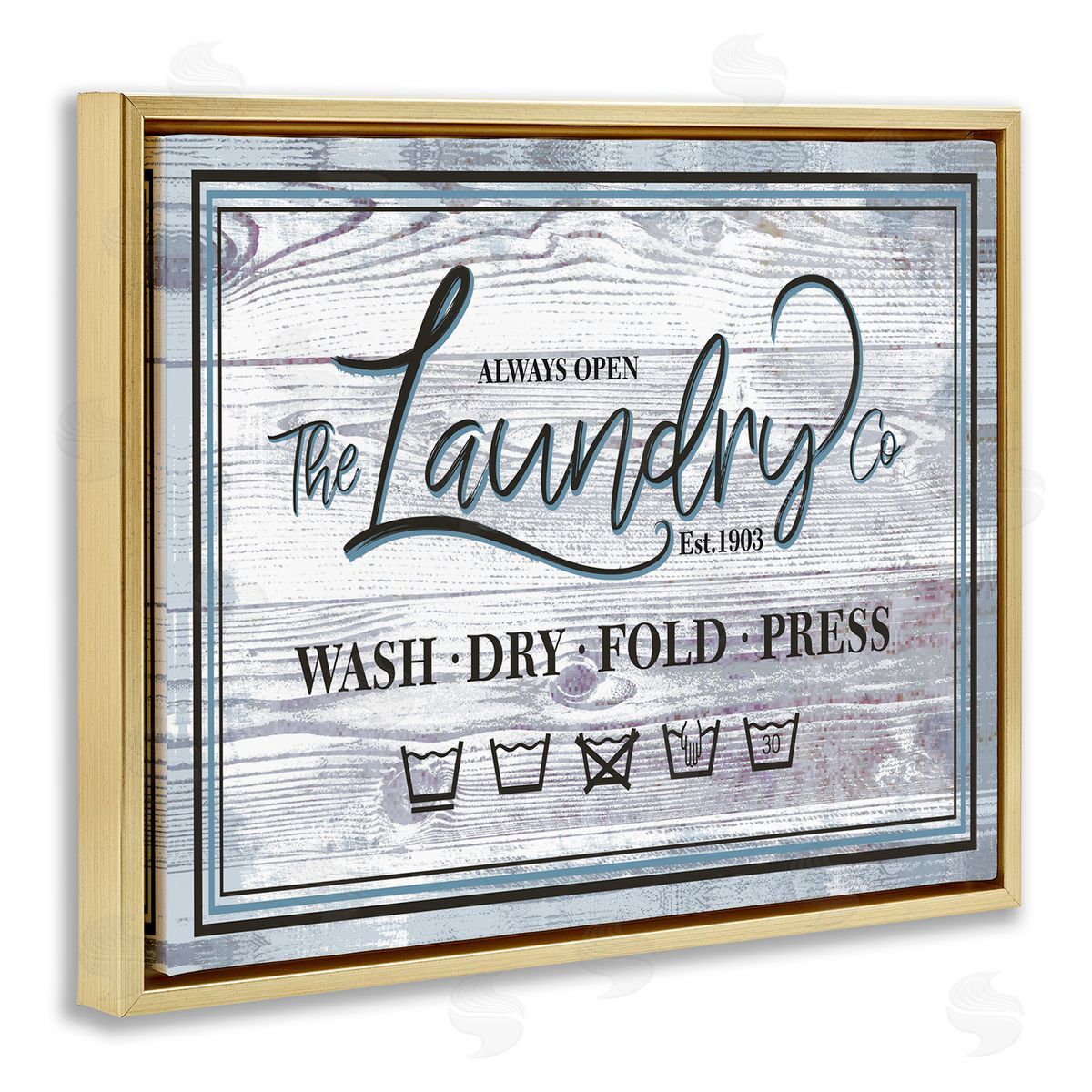 Jennifer Ellory The Laundry Co Sign Wash Fold Press Icons