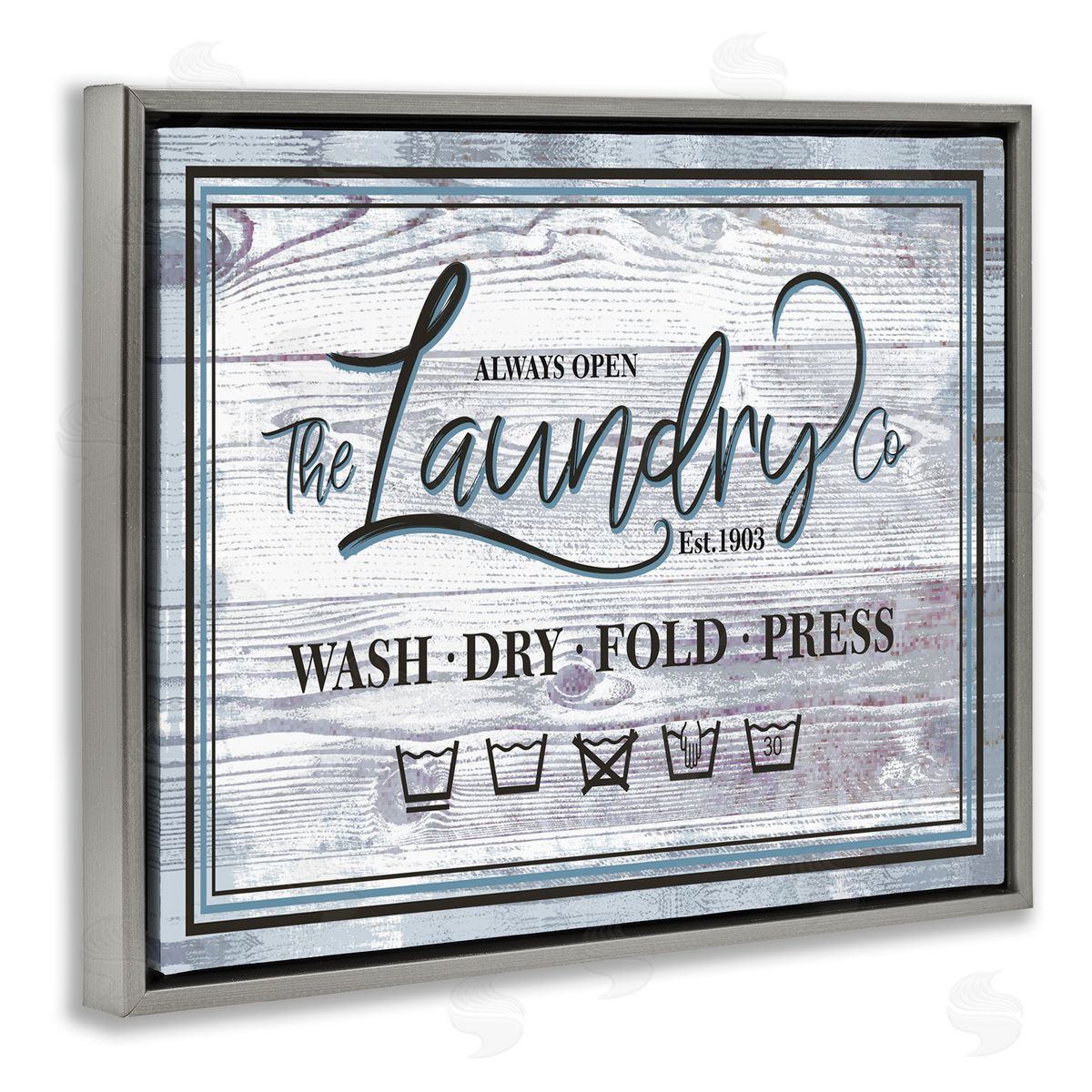 Jennifer Ellory The Laundry Co Sign Wash Fold Press Icons