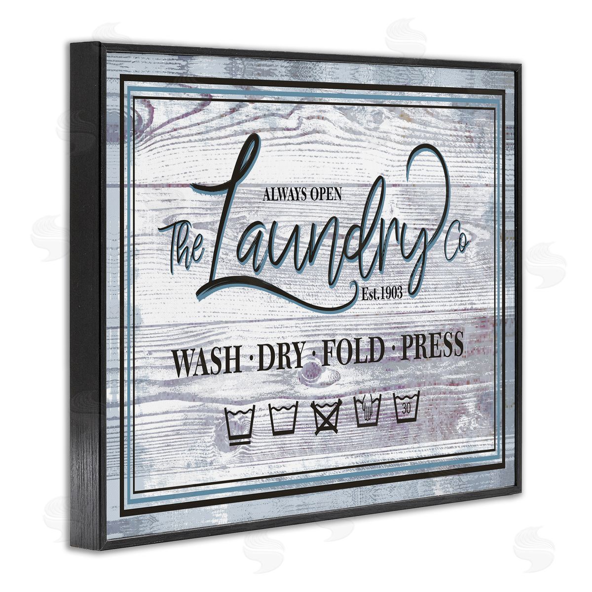 Jennifer Ellory The Laundry Co Sign Wash Fold Press Icons