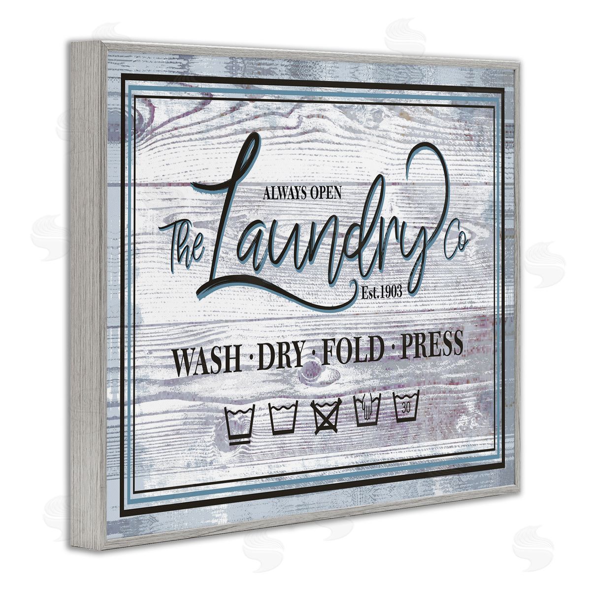 Jennifer Ellory The Laundry Co Sign Wash Fold Press Icons
