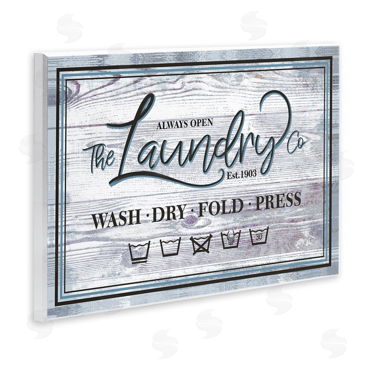 Jennifer Ellory The Laundry Co Sign Wash Fold Press Icons
