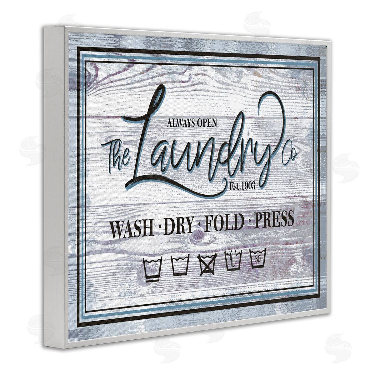 Jennifer Ellory The Laundry Co Sign Wash Fold Press Icons