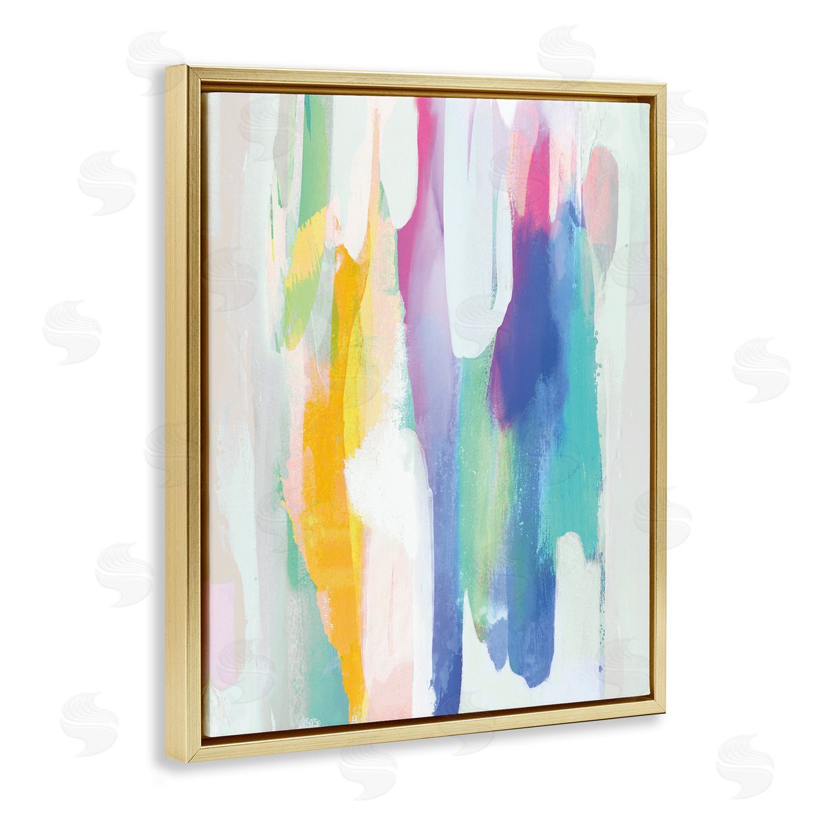 Jackie Hanson Alluring Rainbow Tones Abstract Layered Shapes