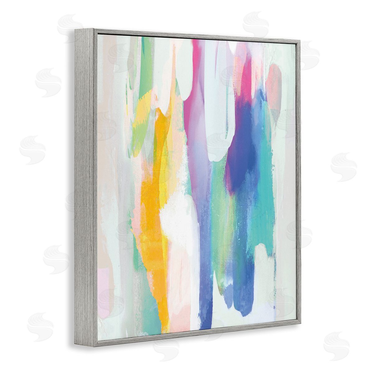 Jackie Hanson Alluring Rainbow Tones Abstract Layered Shapes