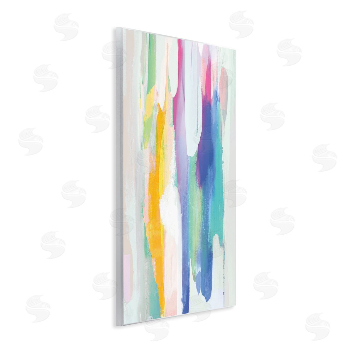 Jackie Hanson Alluring Rainbow Tones Abstract Layered Shapes