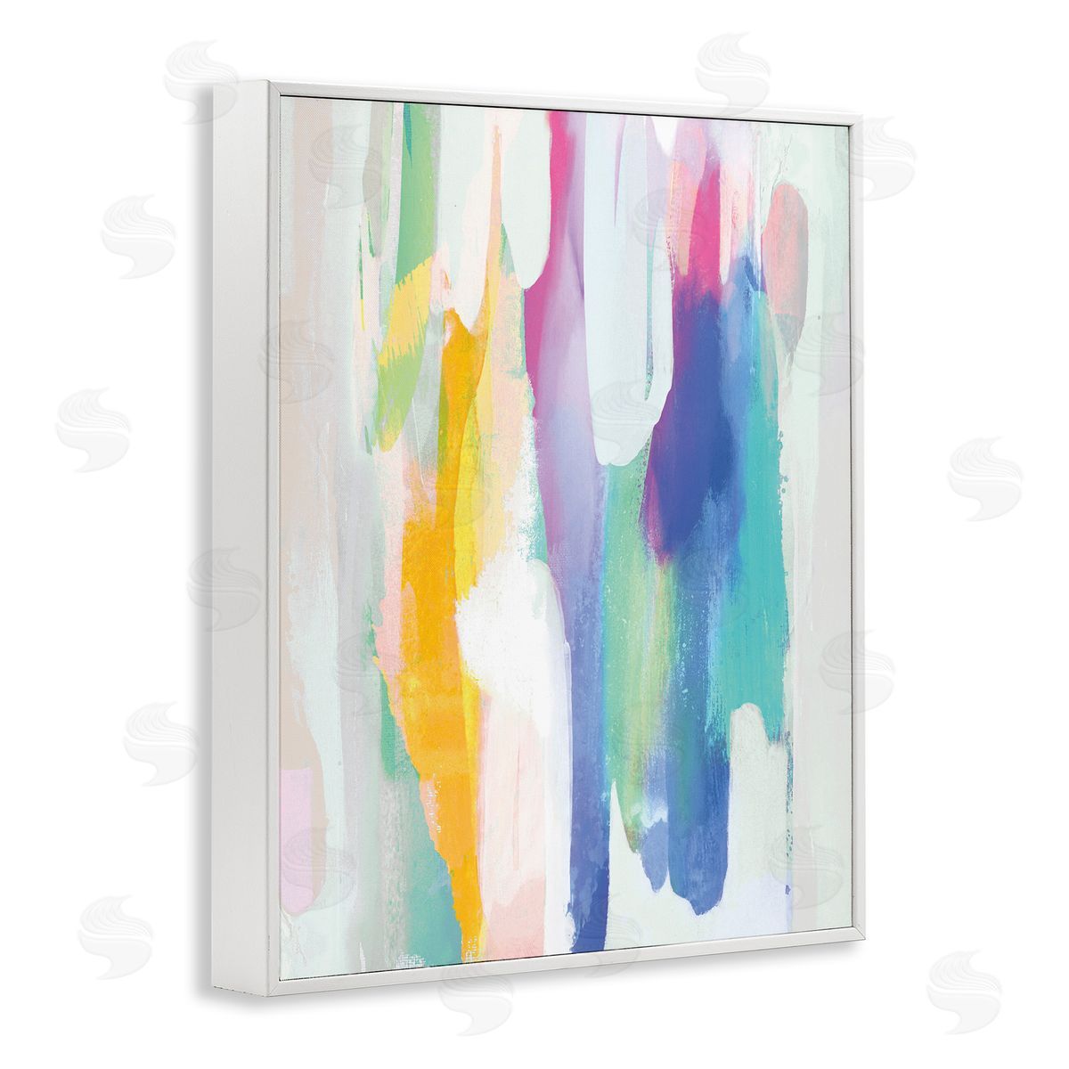 Jackie Hanson Alluring Rainbow Tones Abstract Layered Shapes