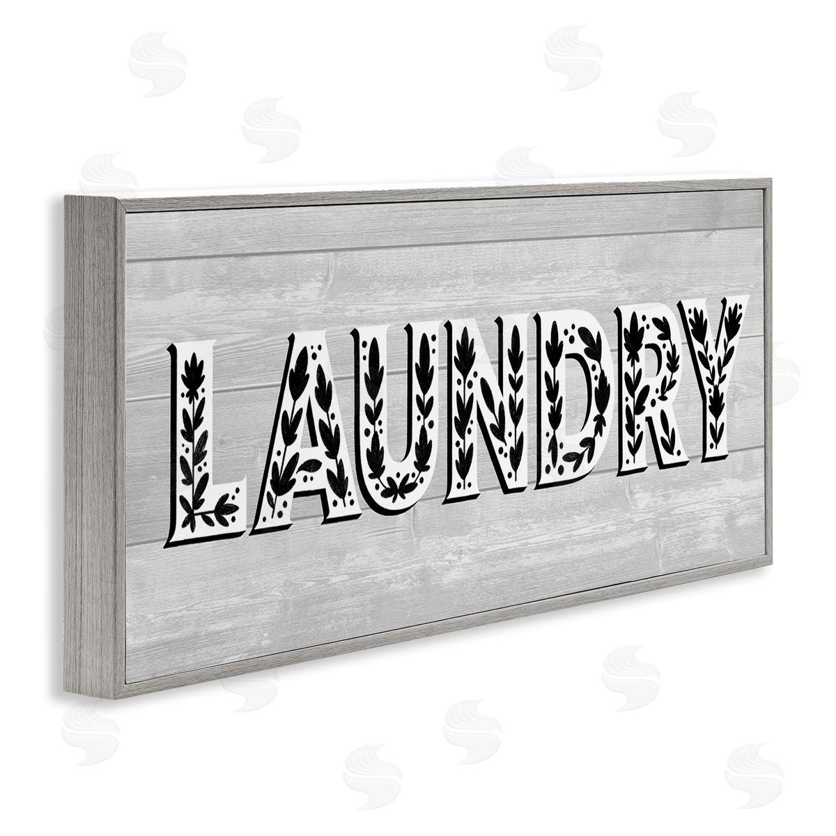 Jo Taylor Laundry Typography Sign Floral Patterns Minimal