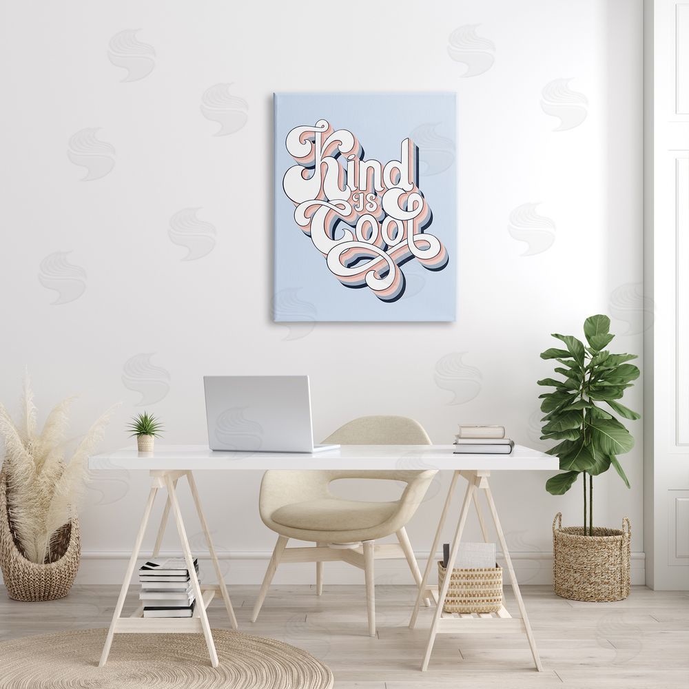 Jo Taylor Kind Is Cool Sentiment Groovy Retro Typography