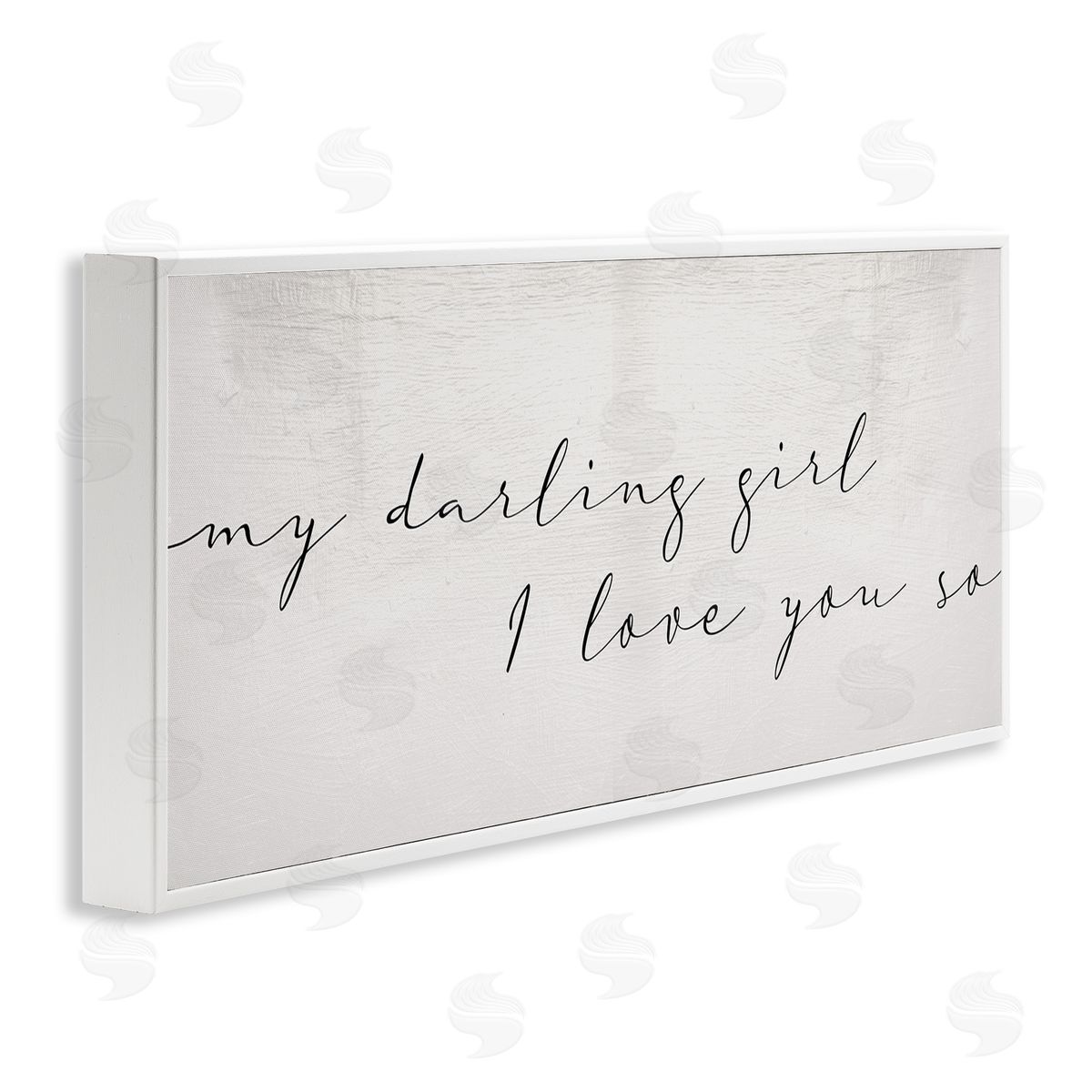 Stupell Studio Darling Girl I Love You So Sentiment Soft Typography