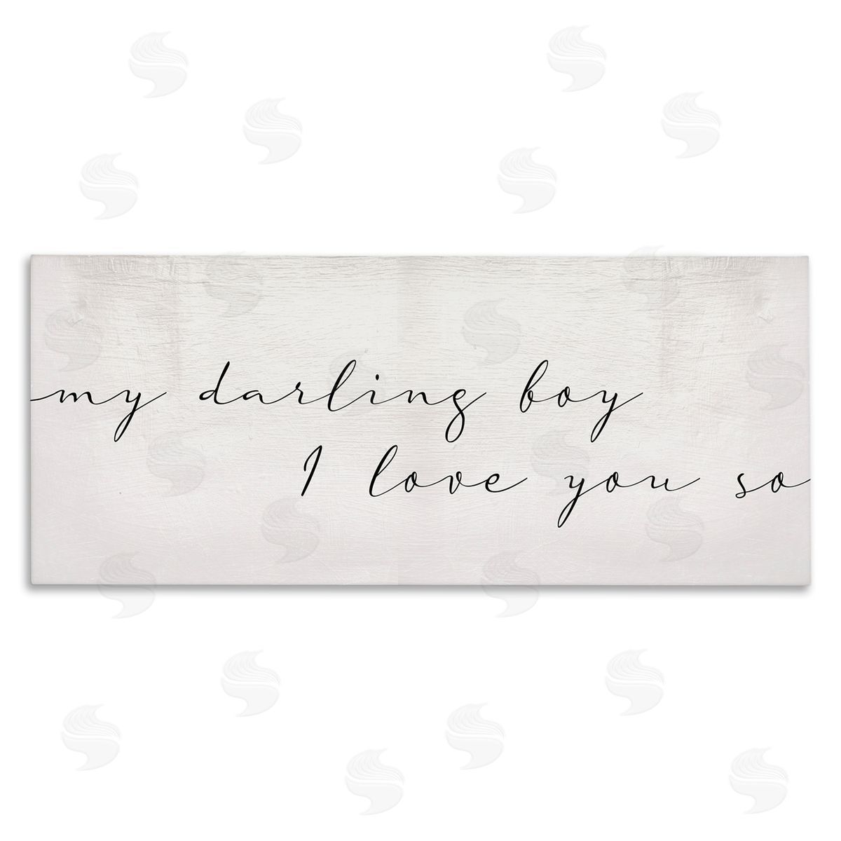 Stupell Studio My Darling Boy I Love You So Charming Text