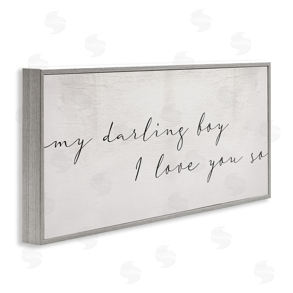 Stupell Studio My Darling Boy I Love You So Charming Text