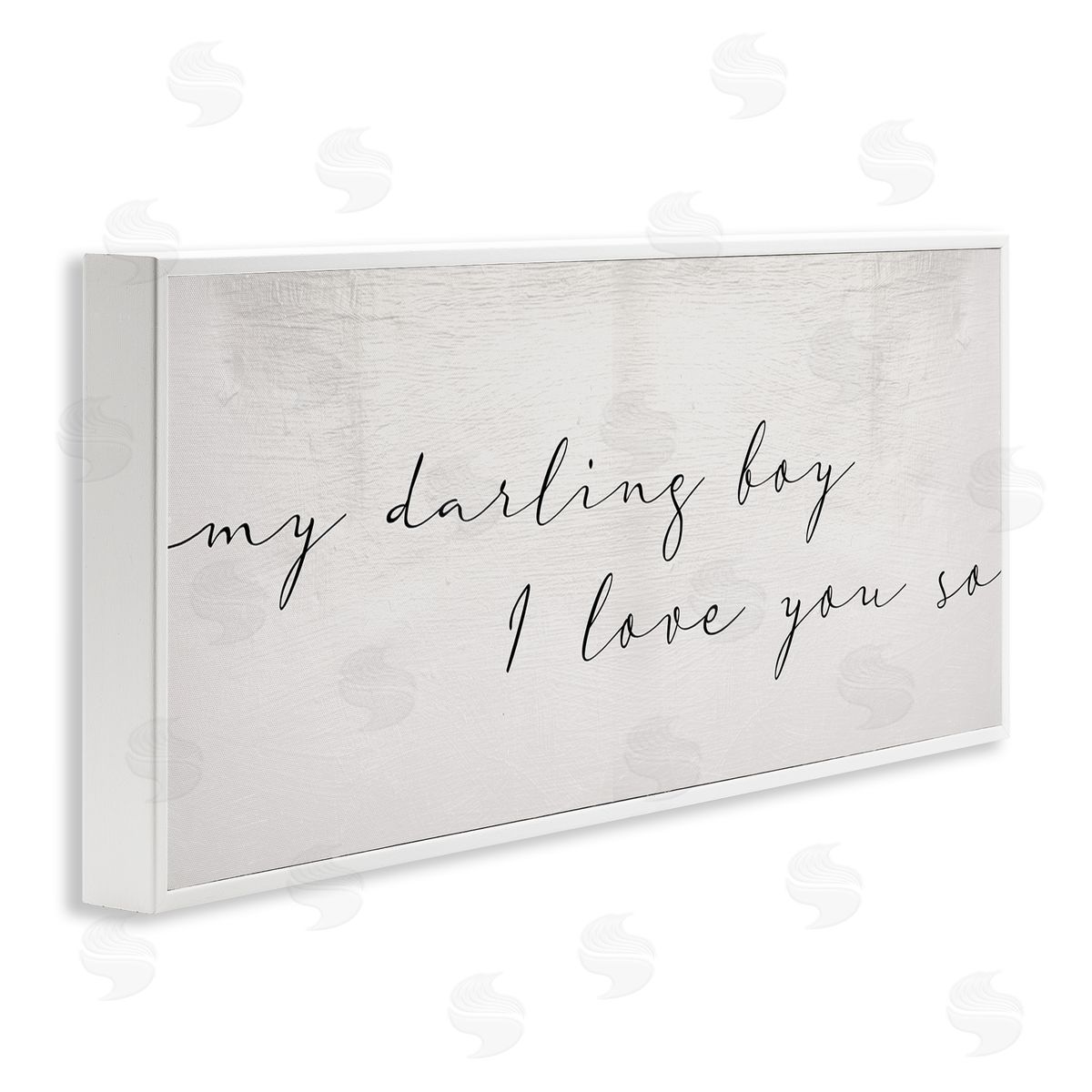 Stupell Studio My Darling Boy I Love You So Charming Text