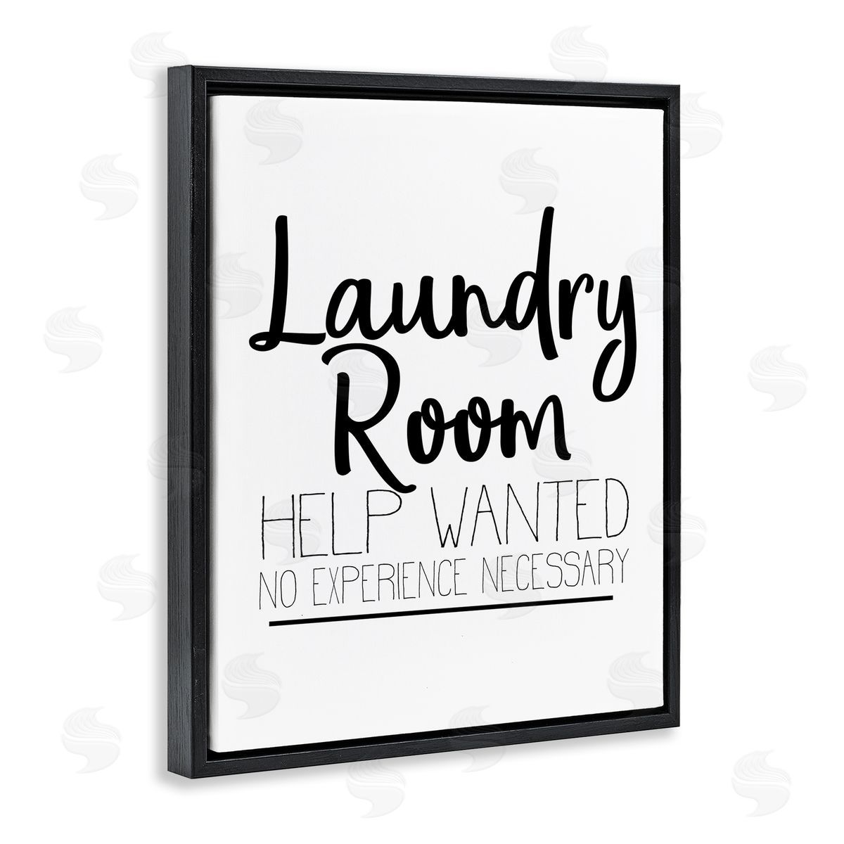 Kim Allen Help Wanted Laundry Room Sign Bold Black White