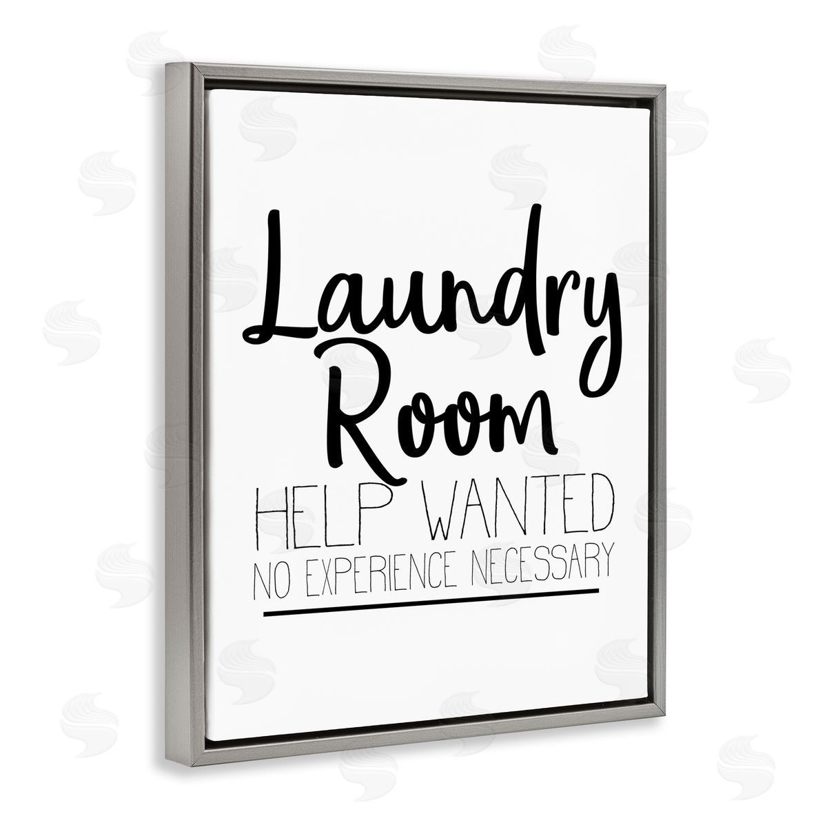 Kim Allen Help Wanted Laundry Room Sign Bold Black White