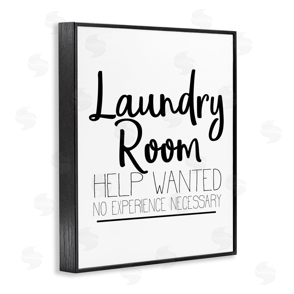 Kim Allen Help Wanted Laundry Room Sign Bold Black White