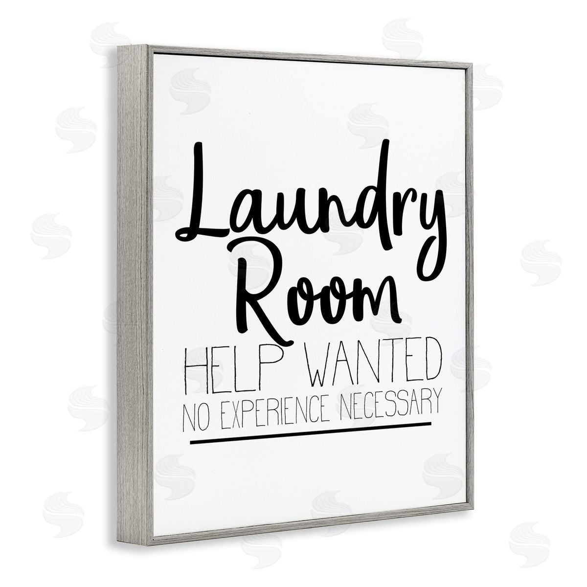 Kim Allen Help Wanted Laundry Room Sign Bold Black White