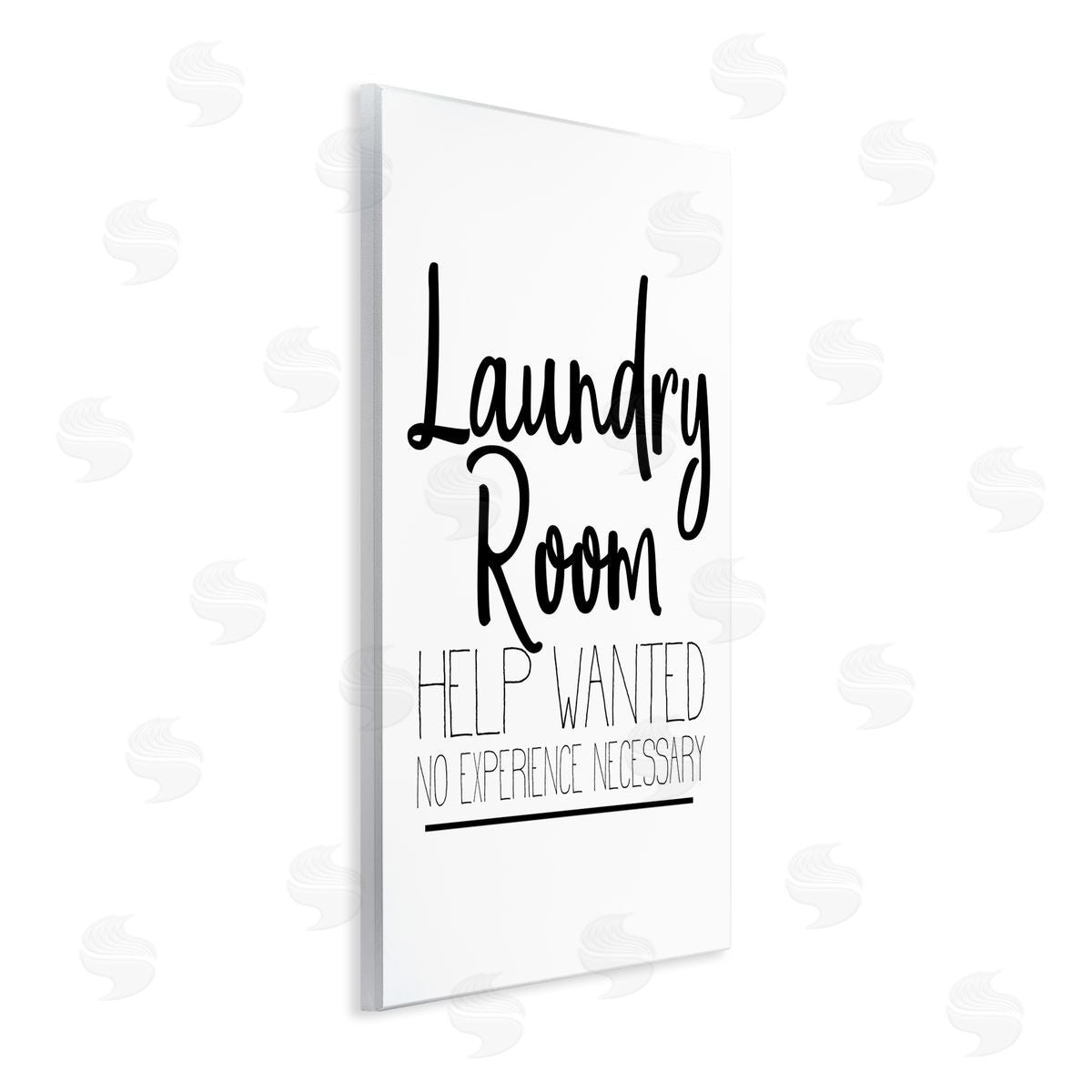 Kim Allen Help Wanted Laundry Room Sign Bold Black White