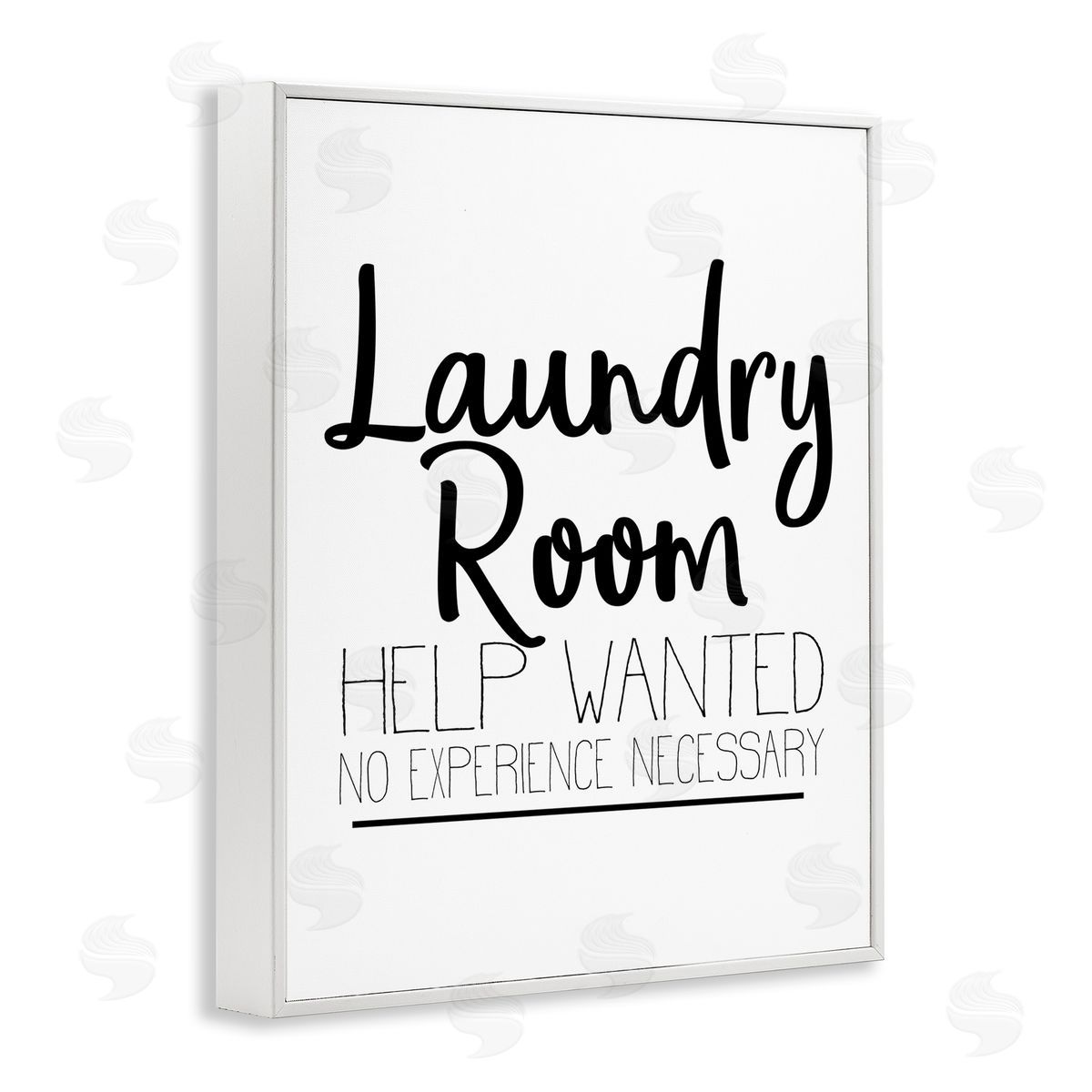 Kim Allen Help Wanted Laundry Room Sign Bold Black White