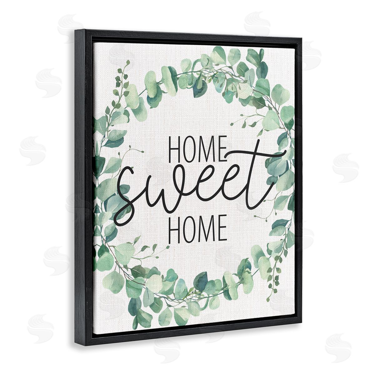 Kim Allen Home Sweet Home Greeting Green Plant Eucalyptus Wreath