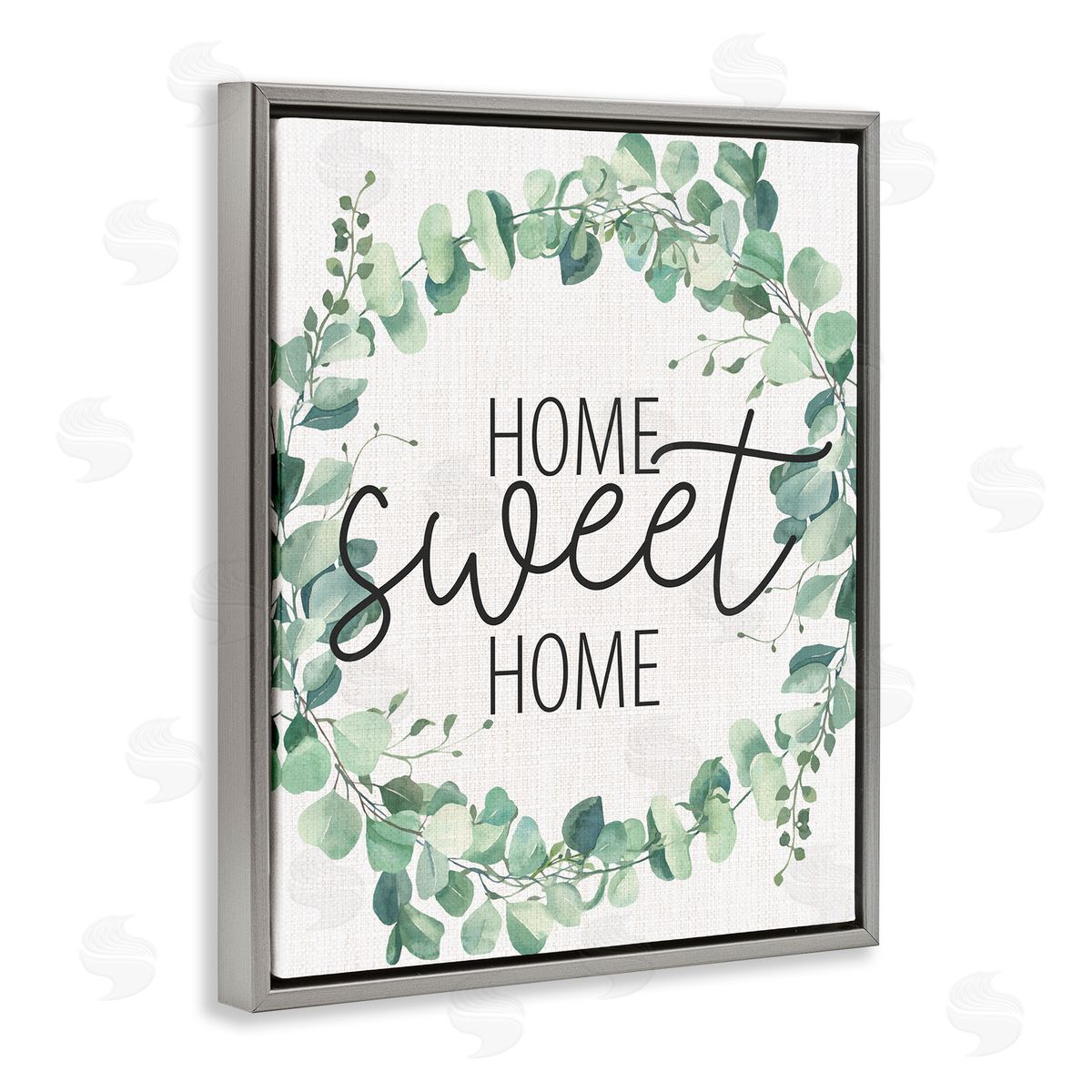 Kim Allen Home Sweet Home Greeting Green Plant Eucalyptus Wreath