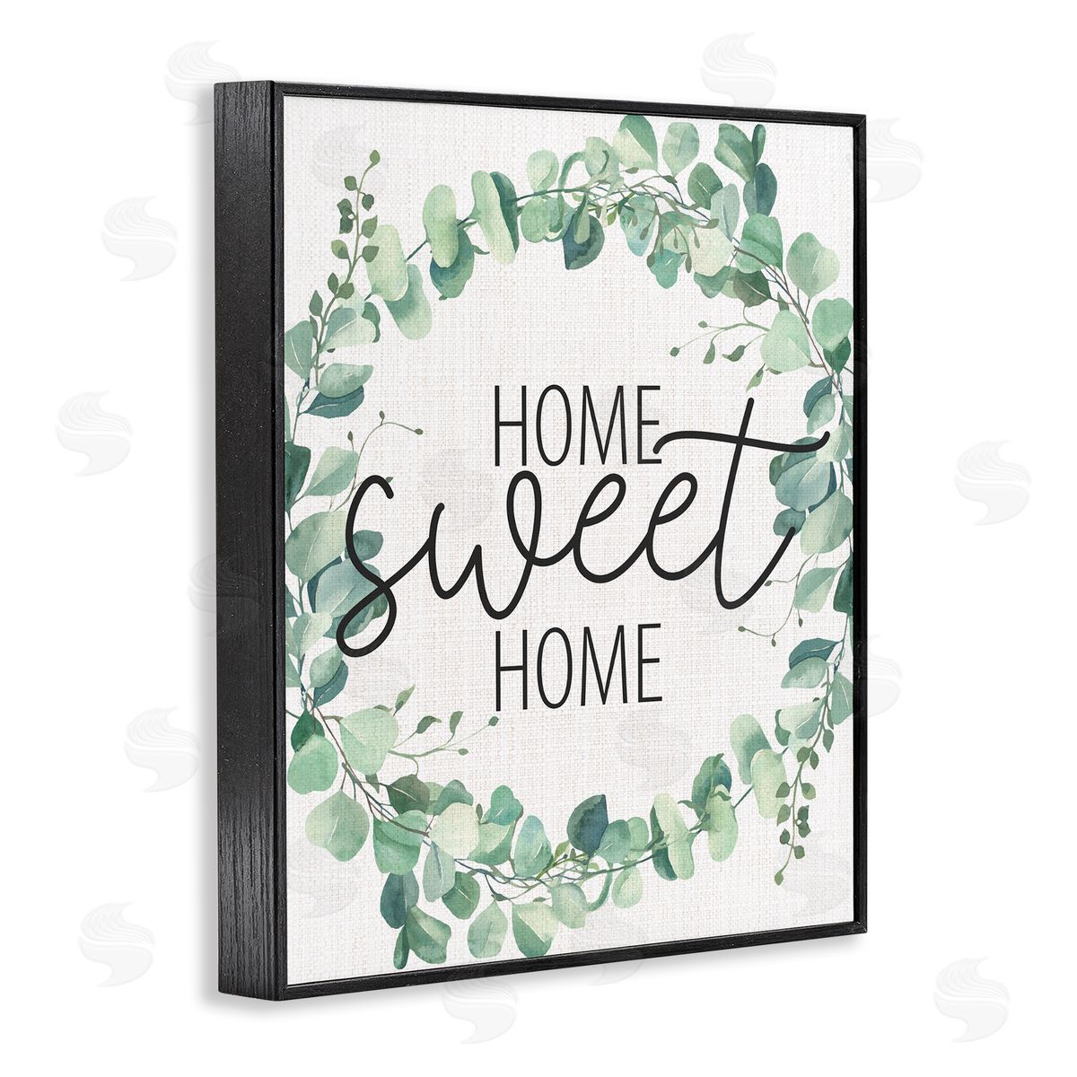 Kim Allen Home Sweet Home Greeting Green Plant Eucalyptus Wreath