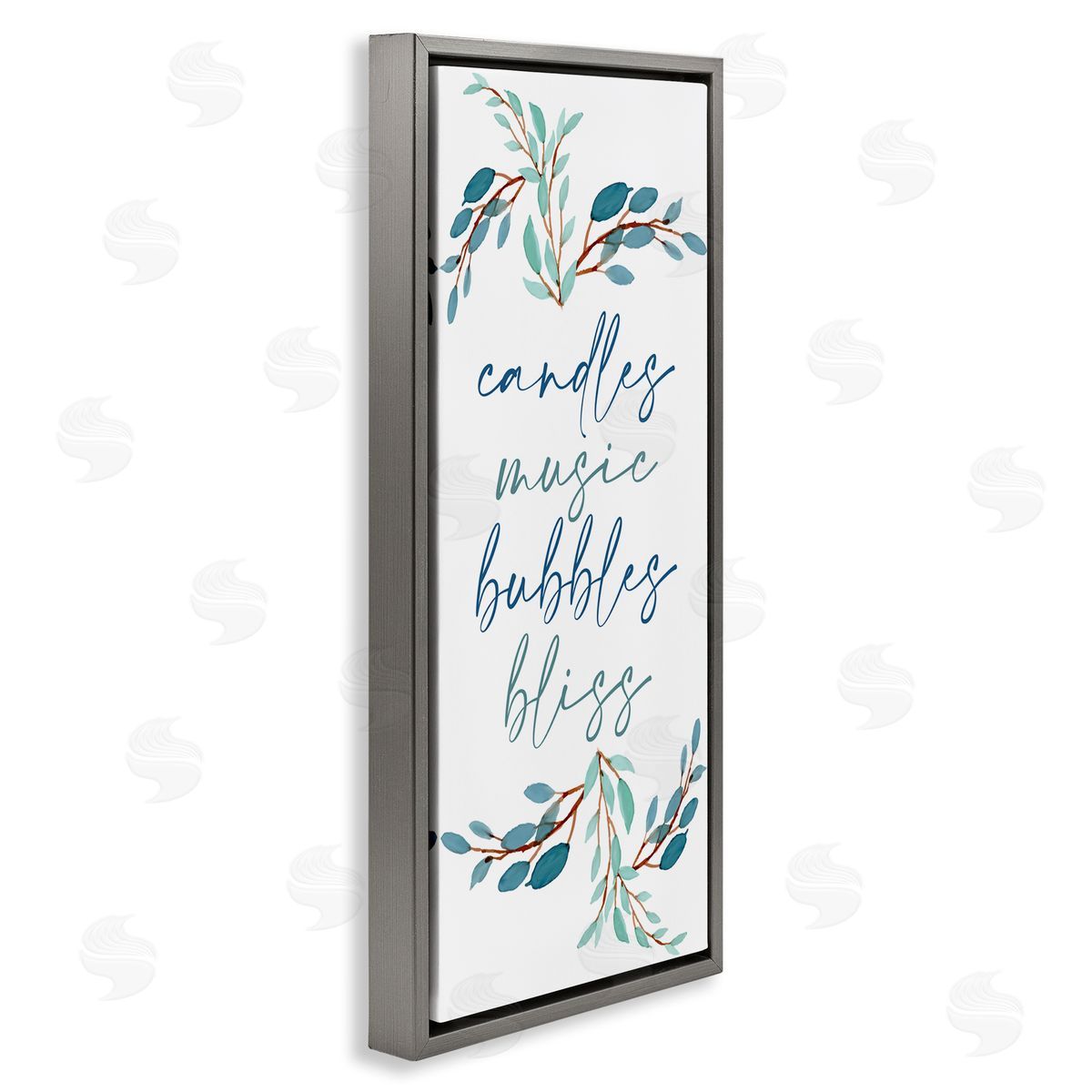 Kim Allen Candles Music Bubbles Bliss Bathroom Relaxation Blue Plants