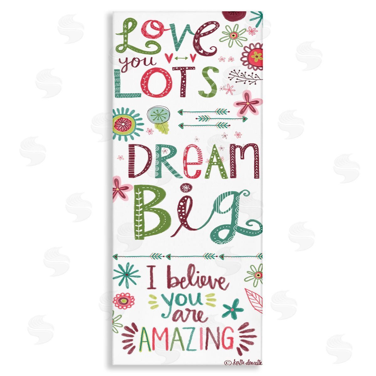Katie Doucette Love You Lots Inspirational Phrases Playful Patterned Typography